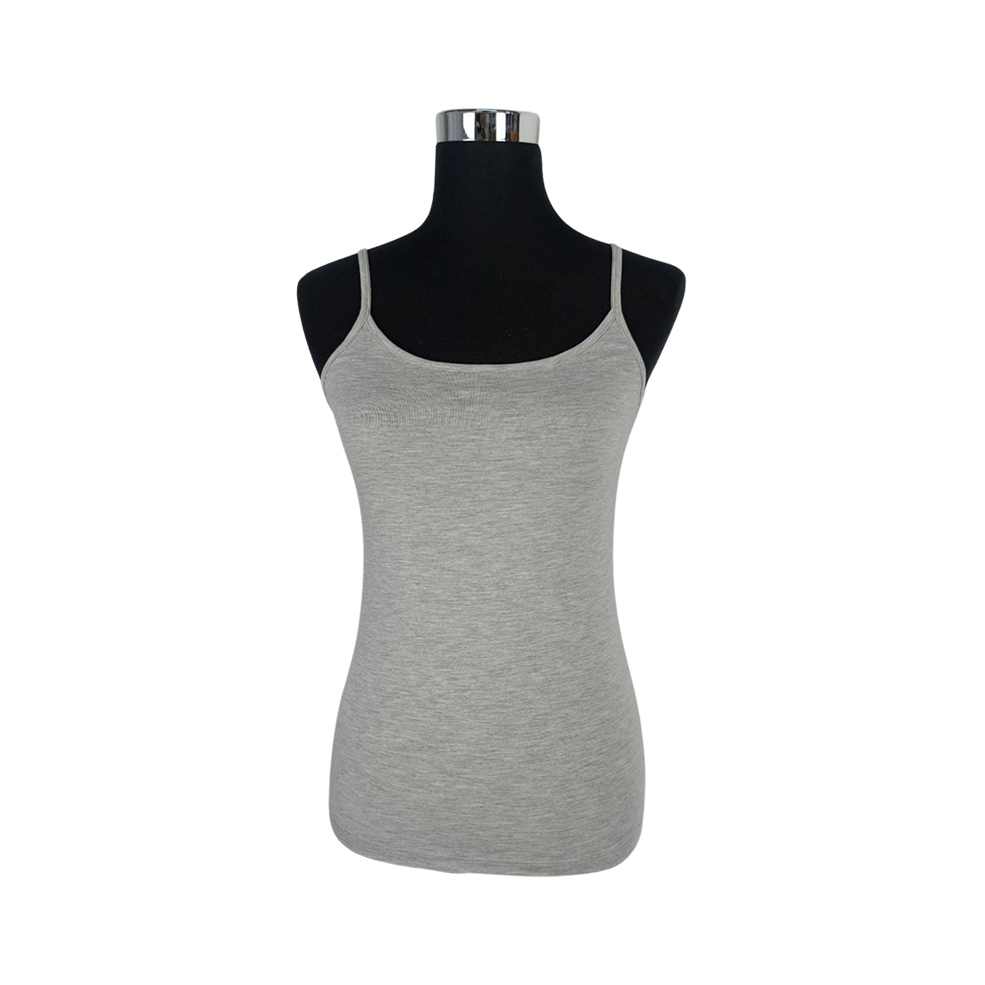 Grey spaghetti clearance strap top